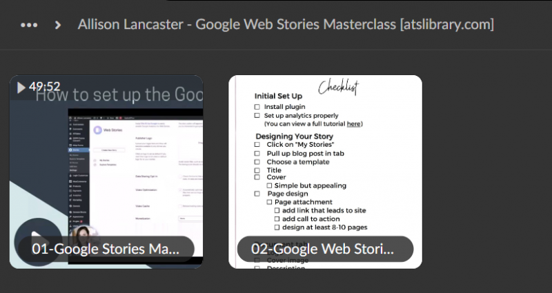 Allison Lancaster – Google Web Stories Masterclass